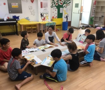 와글와글우리동네 4단지 벽화그리기 진행 이미지