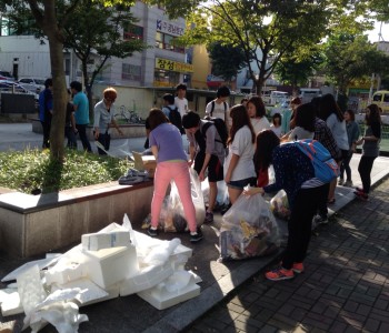 목원대학교 생의약화장품학부 단체봉사 이미지