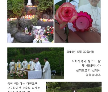 5월 성모의밤 및 월례미사(5.30) 이미지