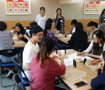 잠자는 재능 키우기, 부엉이마을 워크숍 진행 이미지